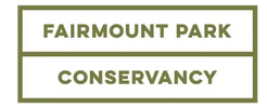 Logo of Fairmount Park Conservancy with green text on white background.