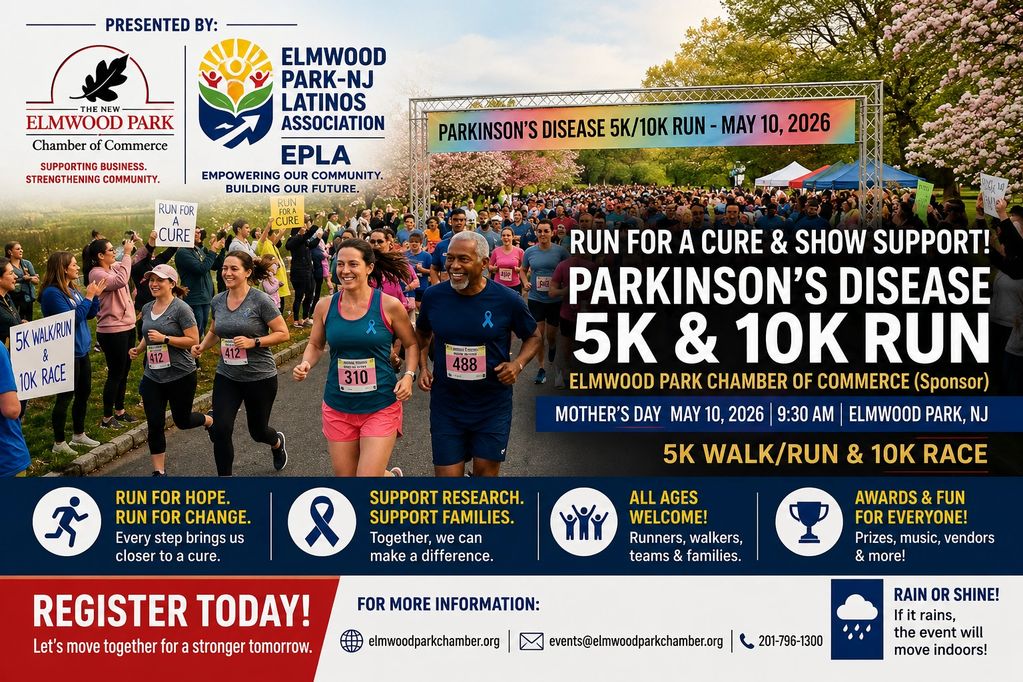 Runners participating in Parkinson's Disease 5K/10K run event.