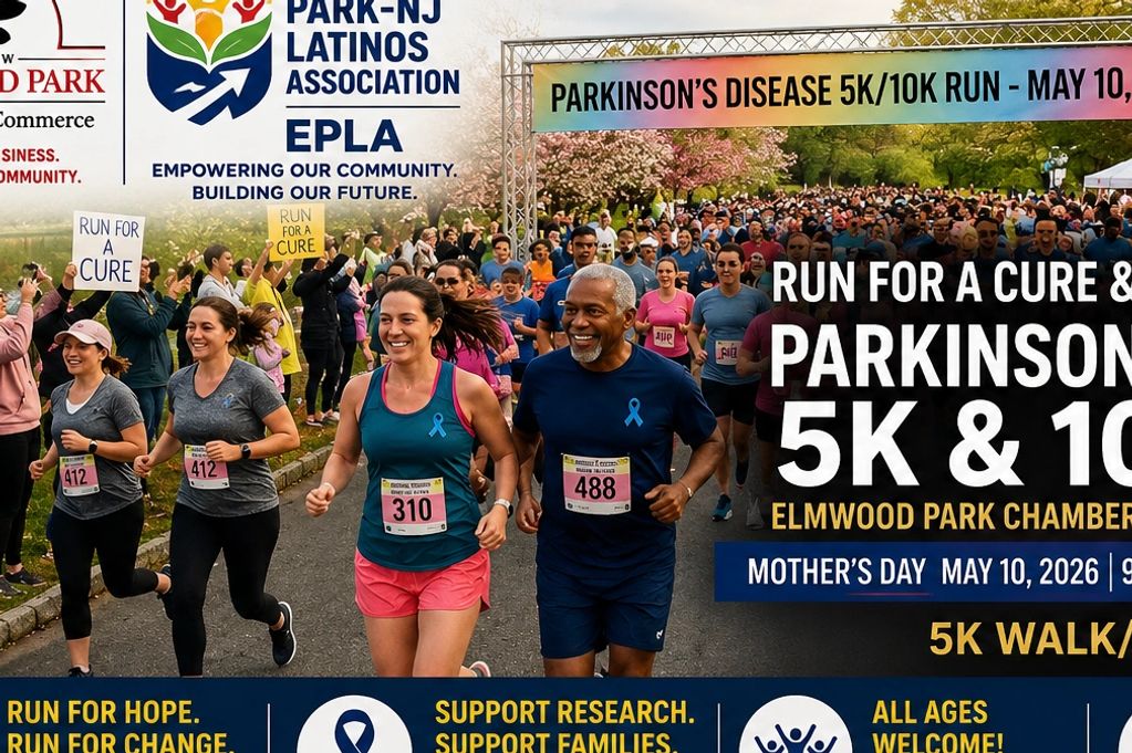 Runners participating in Parkinson's Disease 5K/10K run event.