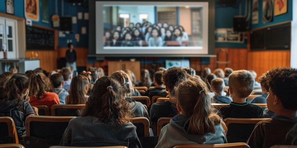 Children live streaming from remote classroom Communities Pilbara