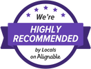 We're highly recommended by locals on alignable