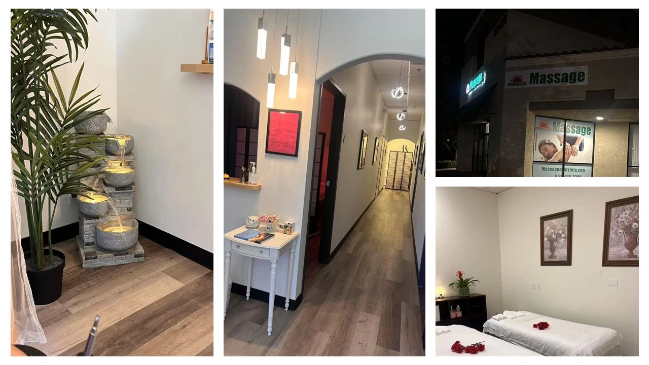 Sunrise massage's peaceful hallways and rooms set the tone for relaxation. 