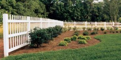 Fence Contractor with Aton Classic Vinyl Fence.