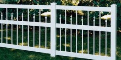 Omaha Fence Company with Clarendon Vinyl Fence.