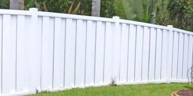 Fence Build in Omaha. 6' Melbourne Privacy Vinyl Fence.