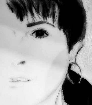 Self portrait from sketchbook 2022