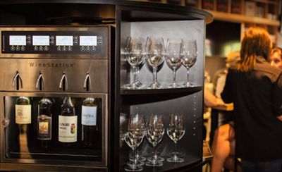 A Napa Technology WineStation inside SixtyFour - Wine Bar & Kitchen