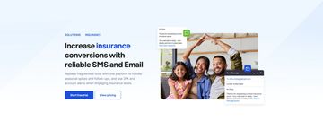 Insurance business solution page