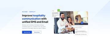 Hospitality business solution page