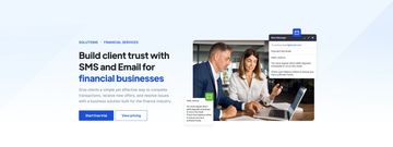 Financial services business solution page