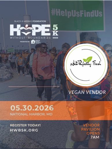 Promotional poster for the Hope Without Boundaries 5K event on May 30, 2026, in National Harbor, MD.