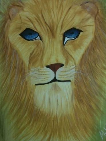 Picasso Lion, 2011 [16x20 acrylic / canvas] 