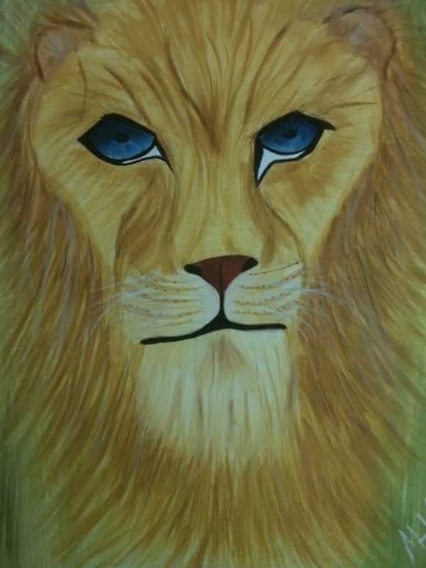 Picasso Lion, 2011 [16x20 acrylic / canvas] 