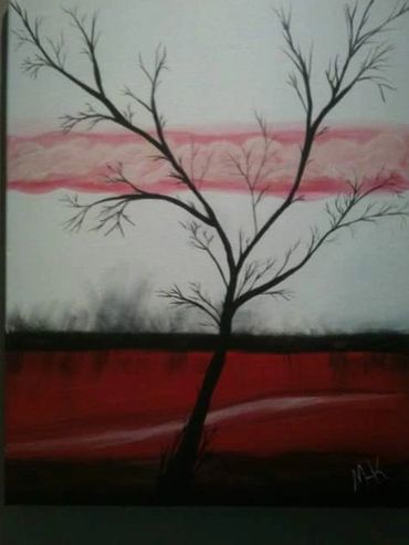 Red Tree, 2011 [16x20 acrylic]