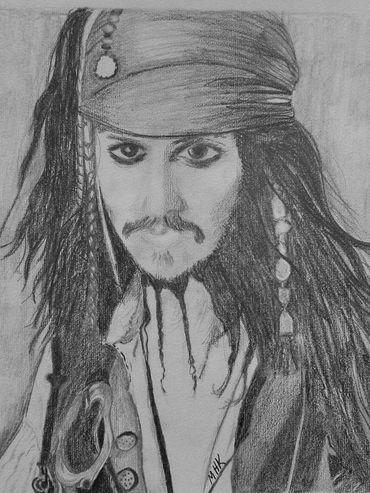 Captain Jack, 2016 [14x11 graphite/ paper]  (Sold)