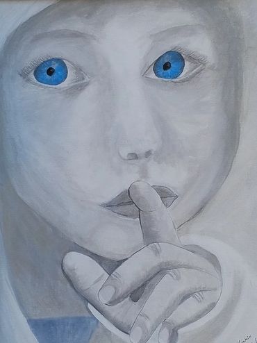 Little Boy Blue Eyes, 2012 [16x20 acrylic/ canvas] 