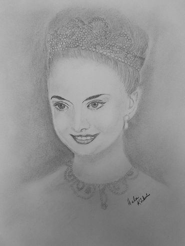 Audrey, 2018 [14x11 graphite/ paper]  (Sold)