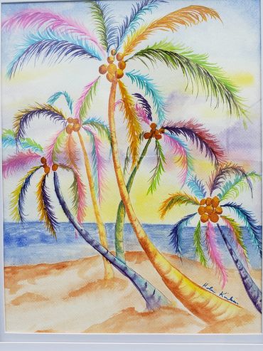 Tropical Palms, 2019 [11x14 watercolor/paper] [SOLD]