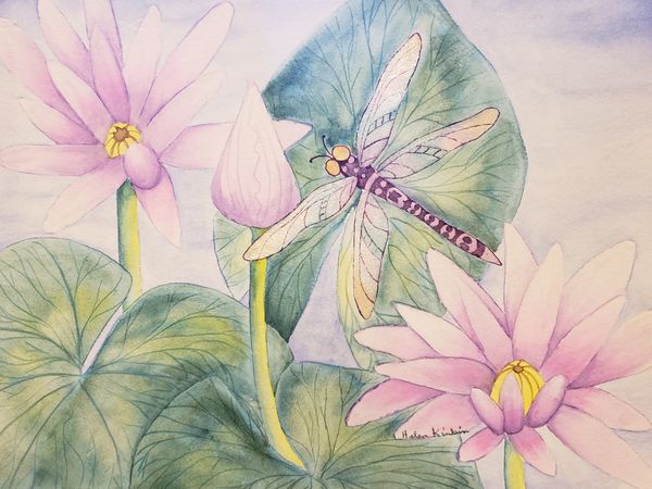 DragonFly, 2019 [14x11 watercolor/paper] 