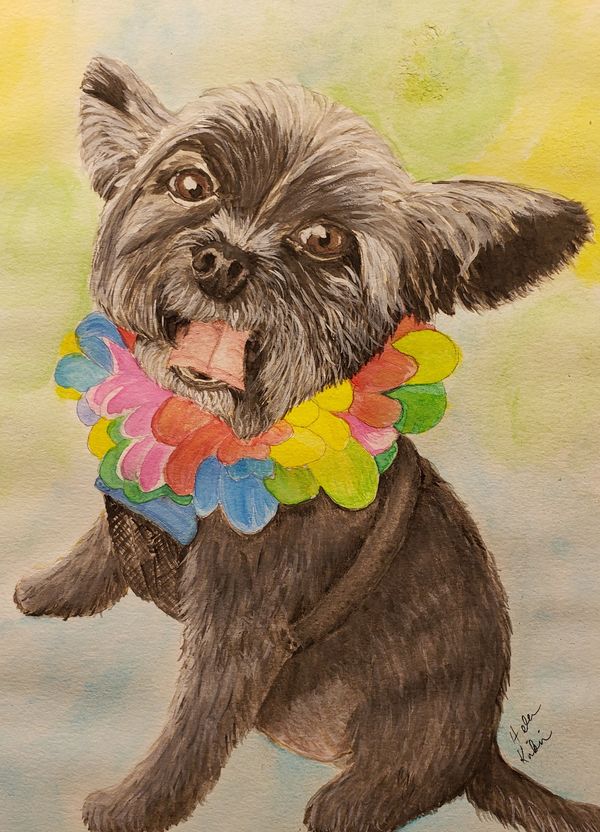 Gizzy, 2019 [10x8 watercolor/paper]  (Sold)