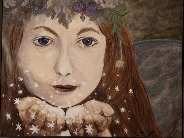 Angel Kisses, 2020 [16x12 watercolor / paper] 