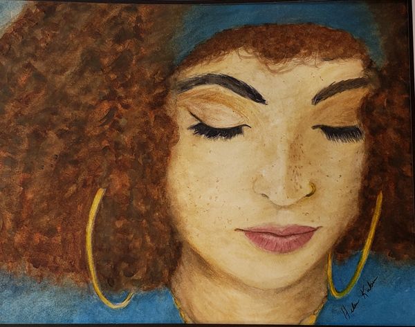 Peaceful Silence, 2020 [16x12 watercolor / paper]  SOLD