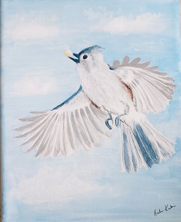Tufted Titmouse, 2020 [8x10 acrylic] 