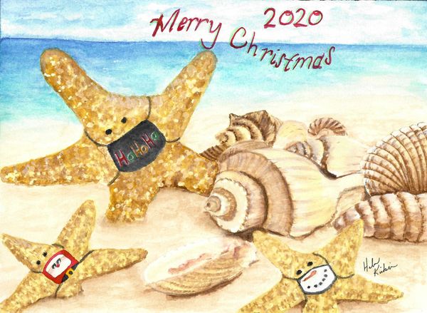 Christmas Card 2020, 2020 [10x8 watercolor] 