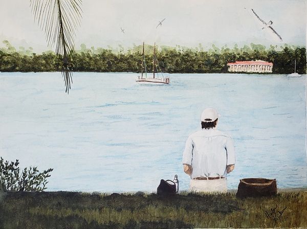 Lunch Break, 2021 [12x16 Watercolor] 