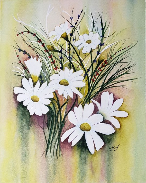 Melting Flowers, 2021 [11x14 Watercolor] 