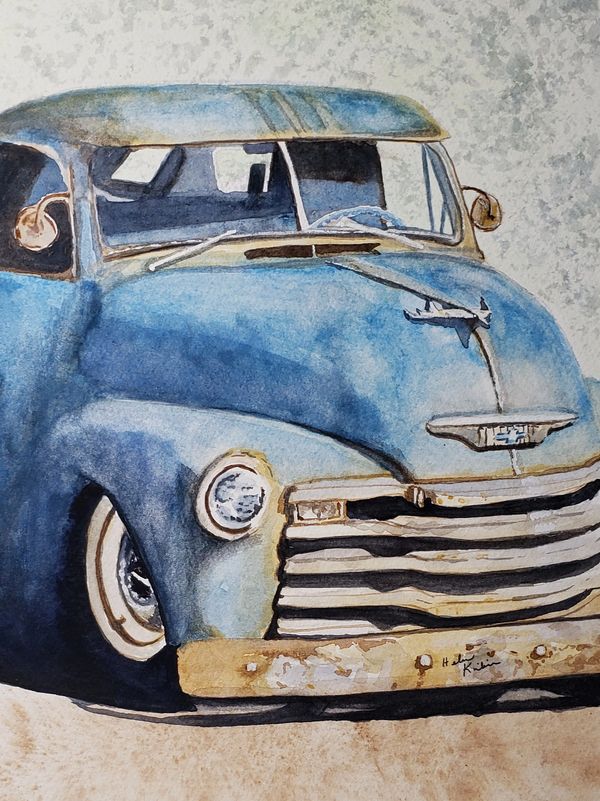 Old Chevy Truck, 2021 [8x10 Watercolor] 