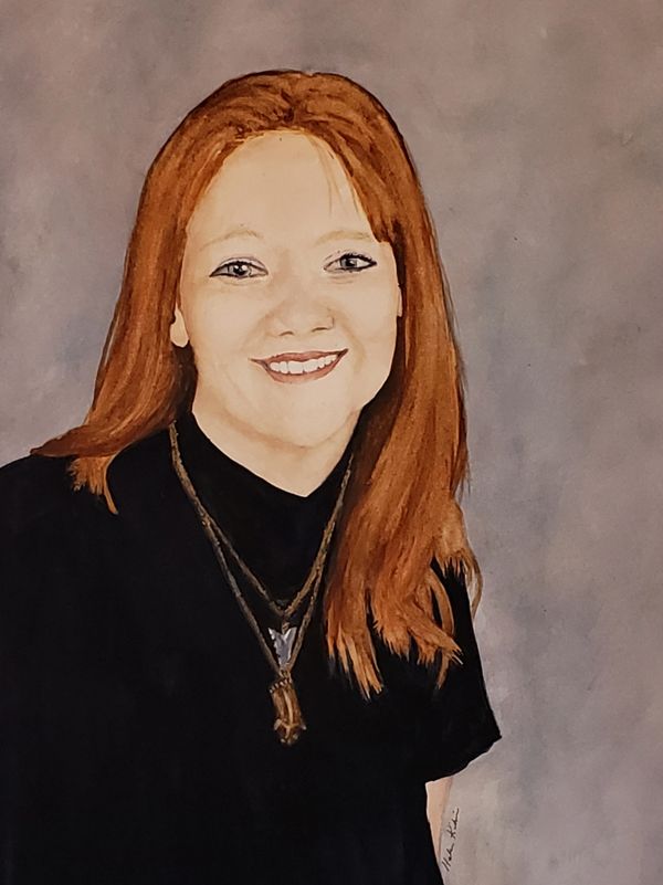Chrissy Senior, 2021 [11x14 Watercolor]  (Sold)