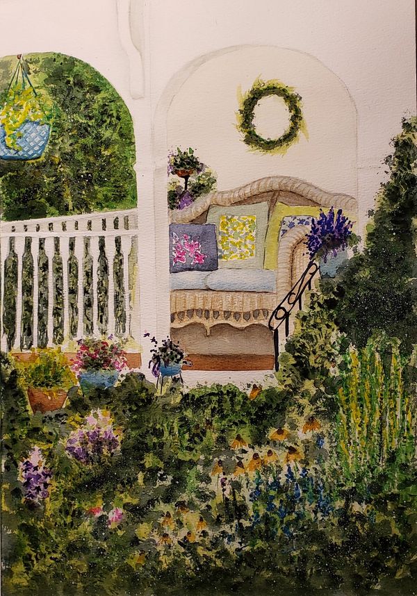 Garden View, 2021 [11x14 Watercolor] 