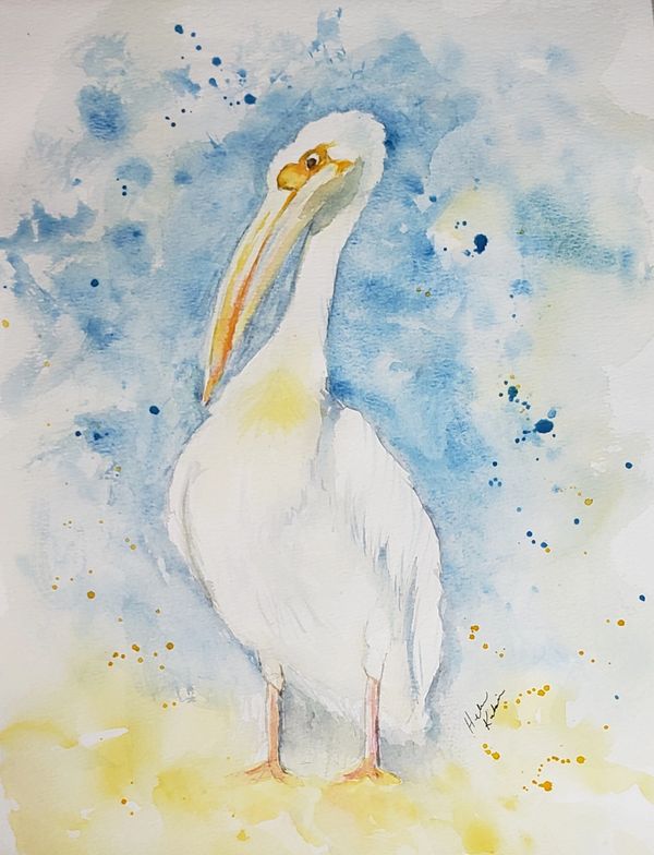 Tina's Bird, 2021 [11x14 Watercolor] 
