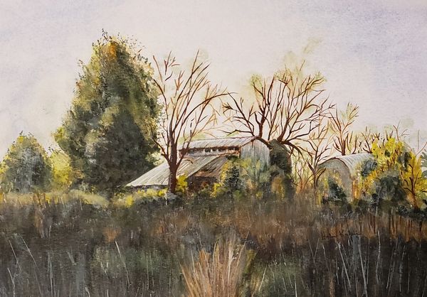 Farmstead, 2022 (10x8 Watercolor)SOLD
