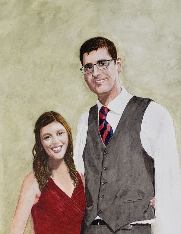 B C #3, 2022 [30x22 Watercolor]  (Sold)   # 22-167