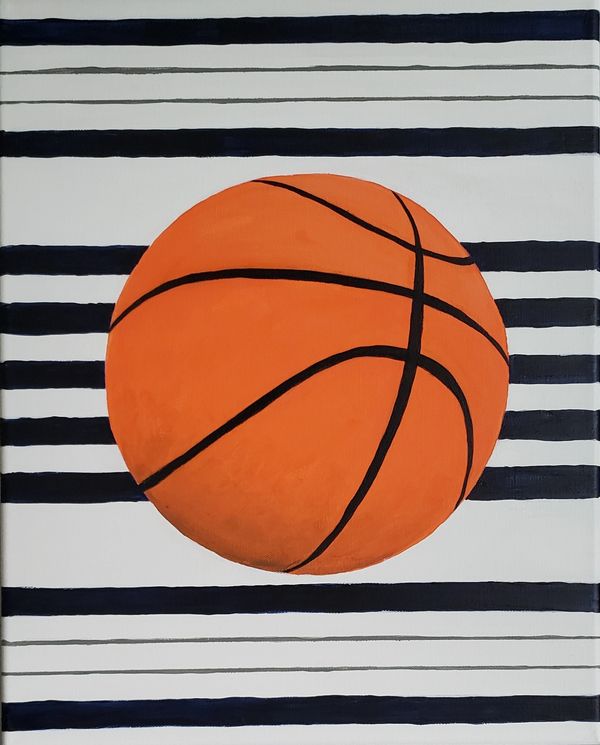 JB1 Basketball, 2022 [16x20 Acrylic]  (Sold)   # 22-168