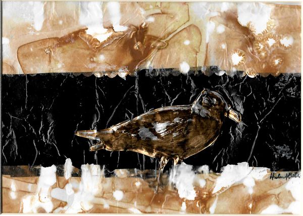 Wandering Bird, 2022 [7x5 Collage]    # 22-179