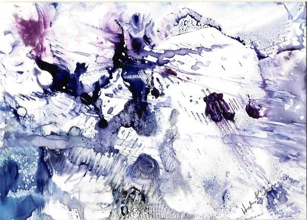 Iceberg on yupo, 2022 [7x5 Watercolor]    # 22-195 SOLD