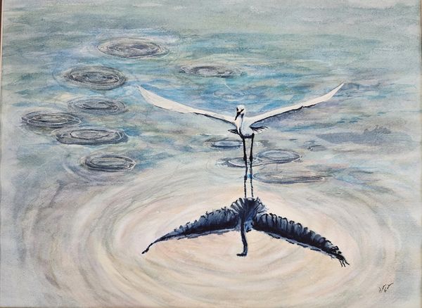 Water Dancer, 2023 [16x12 Watercolor]    # 23-227