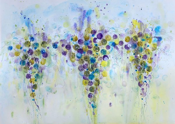 Almost Grapes, 2023 [30x22 Watercolor] # 23-233  SOLD