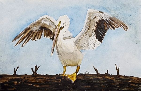 Log Roller (5x7 Watercolor)
# 23-246 SOLD