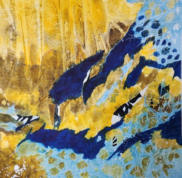 Feeding Time Painting, 2024 [10x10 Watercolor]    # 24-262