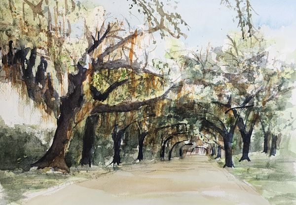 Streets of LaBelle, 2024 [8x10 Watercolor]    # 24-272