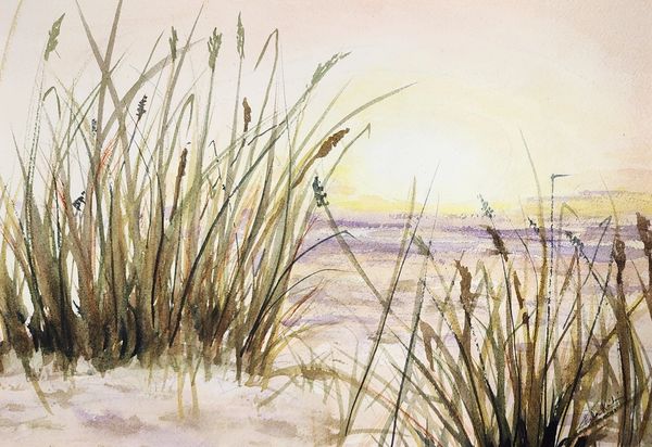Sea Grass, 2024 [12x8 Watercolor]    # 24-275