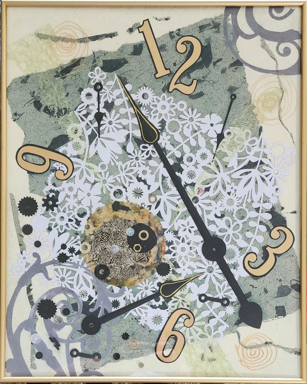 Time Explosion, 2024 Collage [16x20 ]   # 24-290 