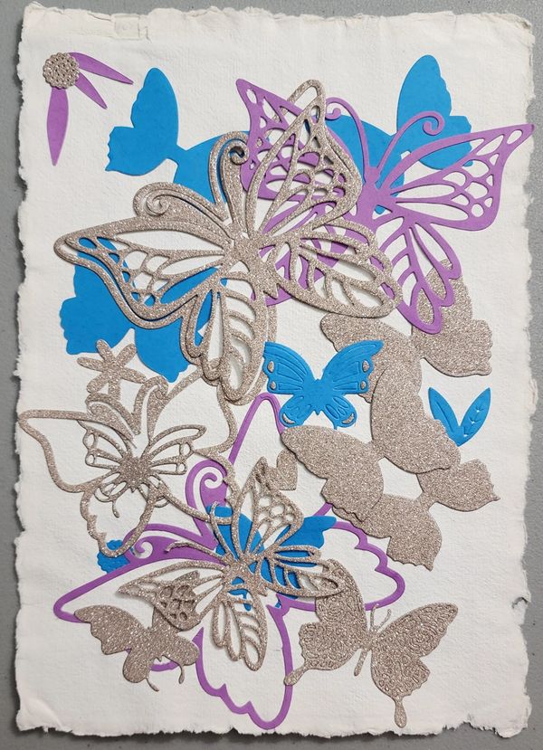 Butterfly Collage Sampler, 2025 Collage [8x10 ]   # 25-325 