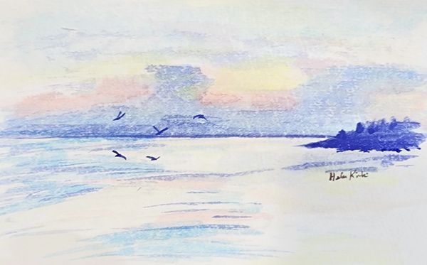 FMBAA Mini 25-09-04-1 landscape, 2025 Watercolor [5x7 ]   # 25-329 SOLD 