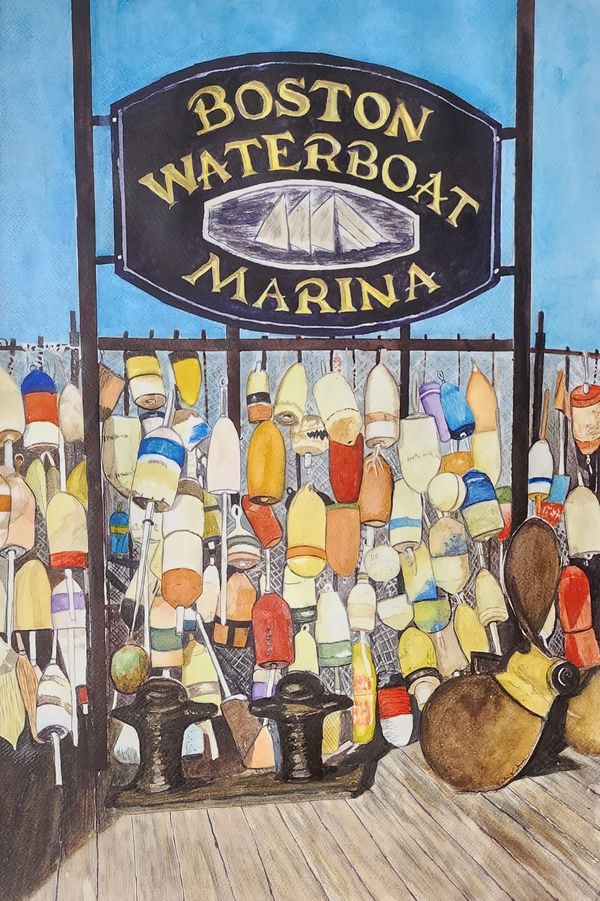 Boston Buoys
15x22 
Watercolor
# 23-234
Fort Myers Beach Art Association Merit Award 10/24