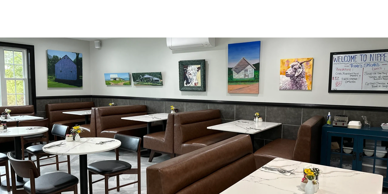 Nipper's Cafe dining room. Come enjoy your VT dining experience with us.